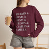 Dark academia sweatshirt characters crewneck | Richard and Henry and Bunny and Francis and Charles and Camilla Printify