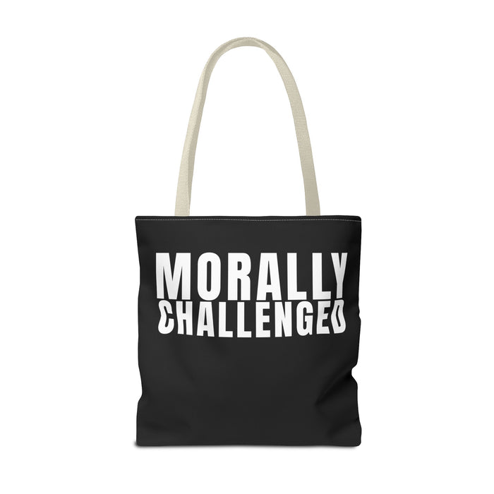 MORALLY CHALLENGED Tote Bag The Untamed Chapter Store
