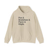 MW Craven Official Merchandise Poe & Bradshaw & Flynn & Doyle Hoodie Printify