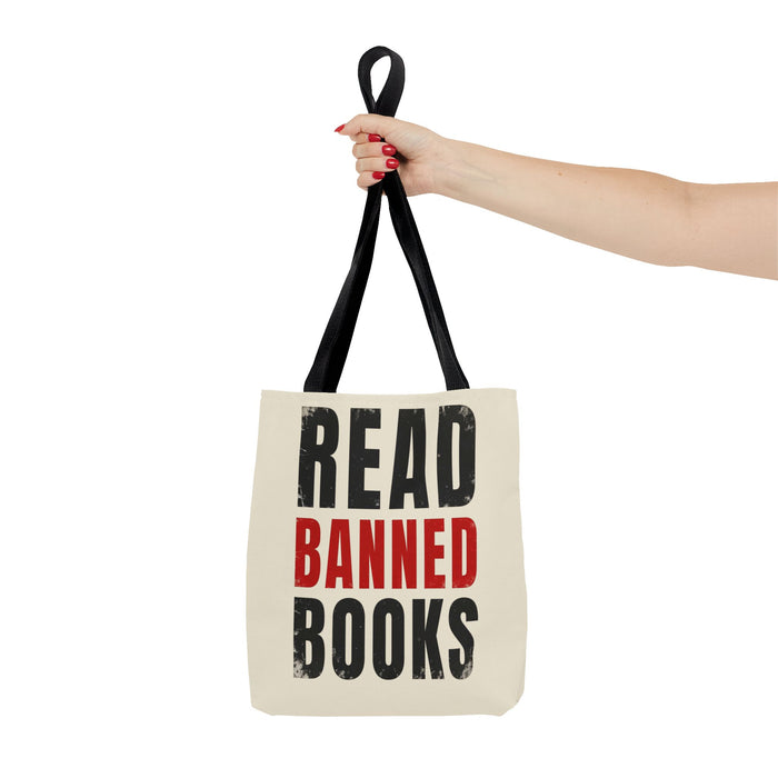 Read Banned Books Cream Tote Bag Printify
