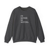 Heather Grey - I'd Rather Be Writing Crewneck Sweatshirt | Writer Typography Graphic Printify