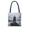 Wanderer Above the Sea Mist Tote Bag – Classic Dark Academia Art Tote Printify