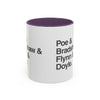Coffee Mug — Minimalist Names Design (Poe & Bradshaw & Flynn & Doyle) Printify