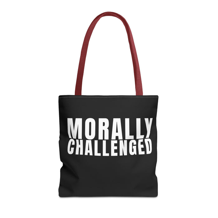 MORALLY CHALLENGED Tote Bag The Untamed Chapter Store