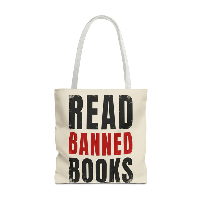 Read Banned Books Cream Tote Bag Printify