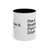 Coffee Mug — Minimalist Names Design (Poe & Bradshaw & Flynn & Doyle) Printify
