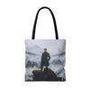 Wanderer Above the Sea Mist Tote Bag – Classic Dark Academia Art Tote Printify
