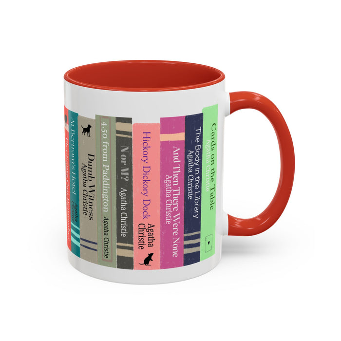 Agatha Christie Bookshelf Accent Coffee Mug The Untamed Chapter Store