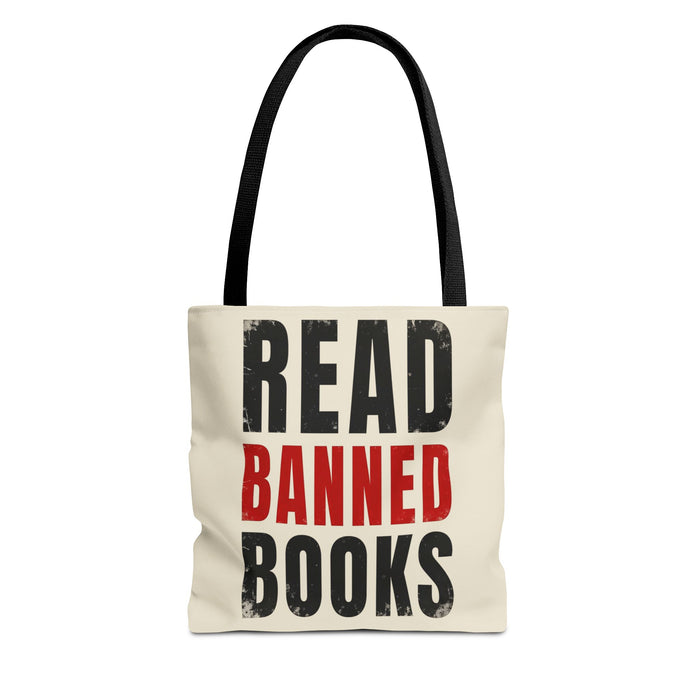 Read Banned Books Cream Tote Bag Printify