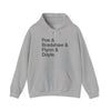 MW Craven Official Merchandise Poe & Bradshaw & Flynn & Doyle Hoodie Printify