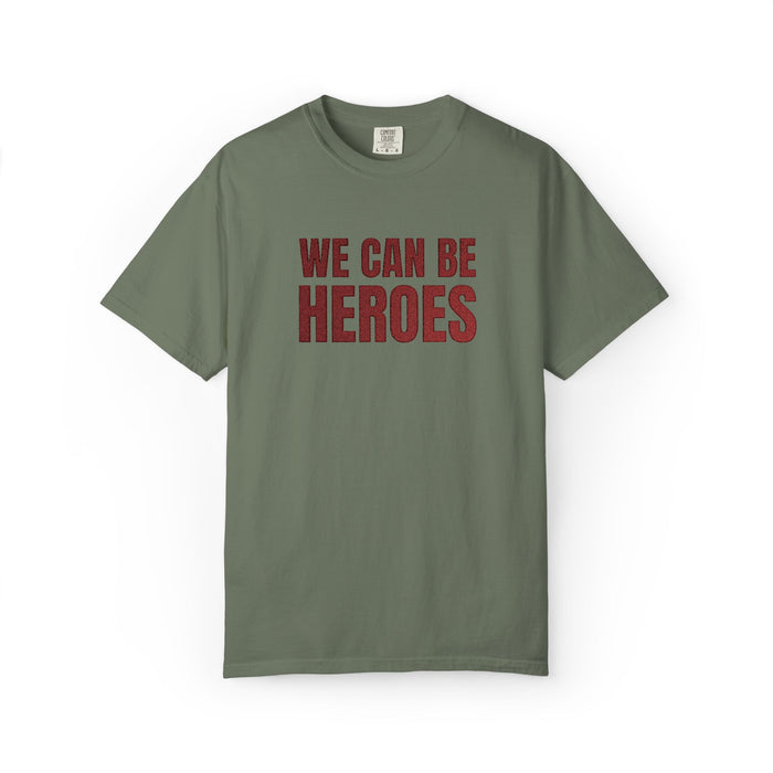 We Can Be Heroes Embroidered T-Shirt The Untamed Chapter Store