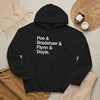 MW Craven Official Merchandise Poe & Bradshaw & Flynn & Doyle Hoodie Printify