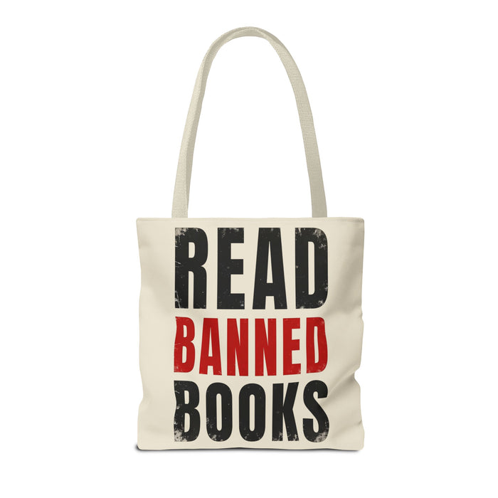 Read Banned Books Cream Tote Bag Printify