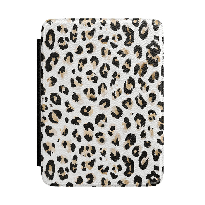 White Leopard Print Kindle Paperwhite Case The Untamed Chapter Store