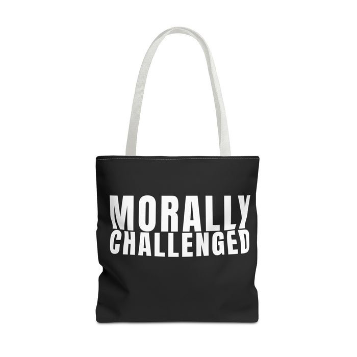 MORALLY CHALLENGED Tote Bag The Untamed Chapter Store
