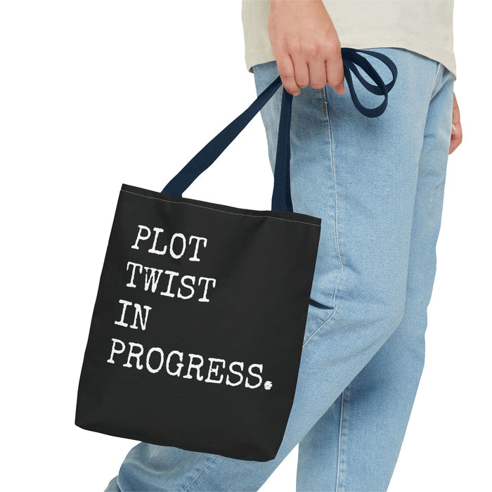 Plot Twist In Progress Tote Bag The Untamed Chapter Store