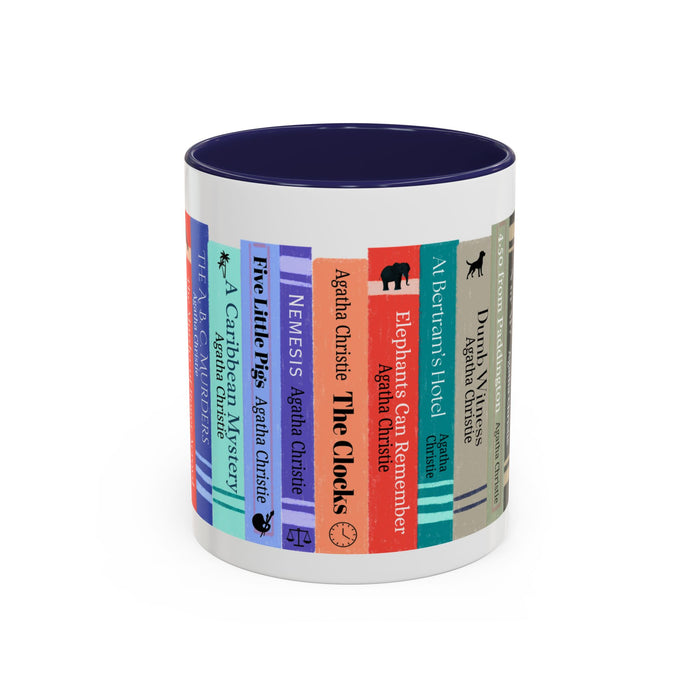 Agatha Christie Bookshelf Accent Coffee Mug The Untamed Chapter Store