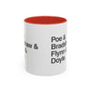Coffee Mug — Minimalist Names Design (Poe & Bradshaw & Flynn & Doyle) Printify