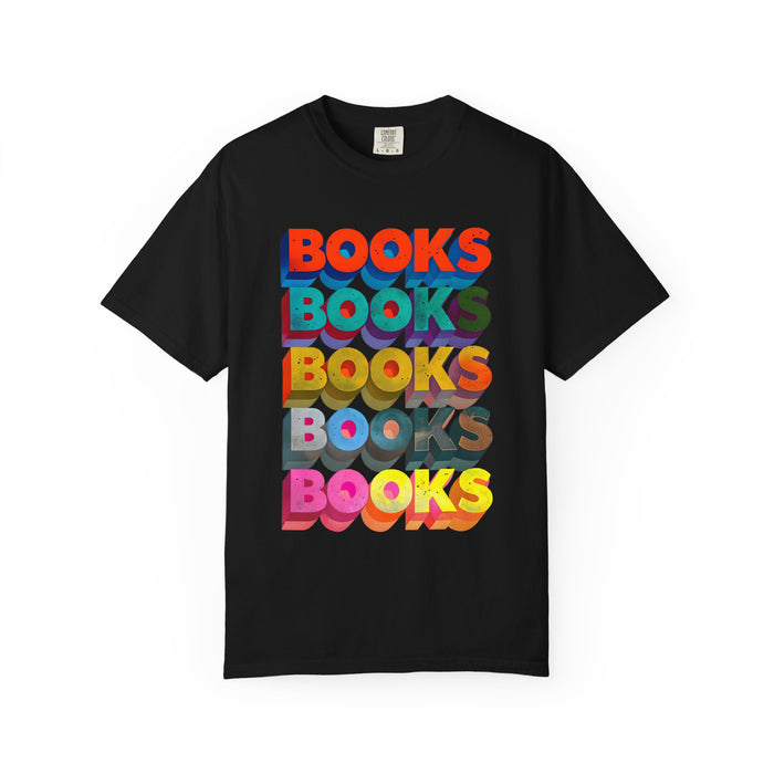 Vibrant BOOKS Typography T-shirt The Untamed Chapter Store