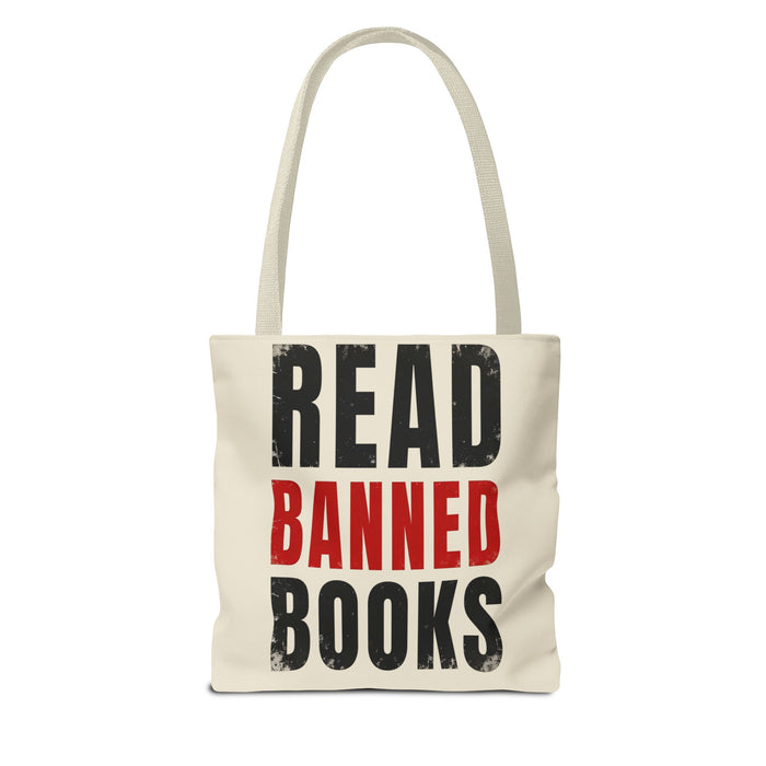 Read Banned Books Cream Tote Bag Printify