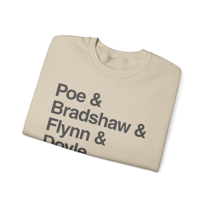 MW Craven Official Merchandise Poe & Bradshaw & Flynn & Doyle Sweatshirt