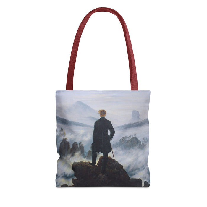 Wanderer Above the Sea Mist Tote Bag – Classic Dark Academia Art Tote Printify
