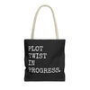 Plot Twist In Progress Tote Bag The Untamed Chapter Store