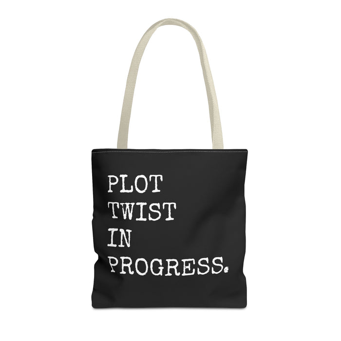 Plot Twist In Progress Tote Bag The Untamed Chapter Store