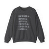 Dark academia sweatshirt characters crewneck | Richard and Henry and Bunny and Francis and Charles and Camilla Printify