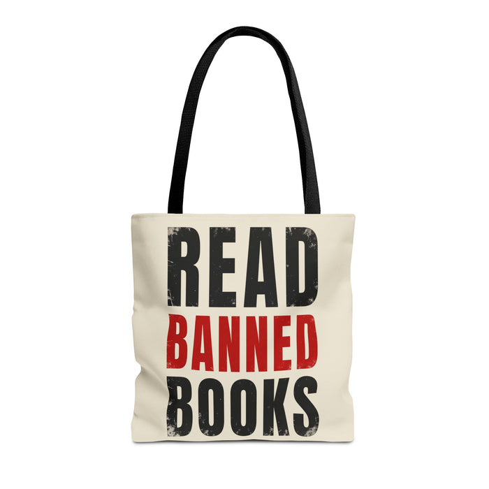 Read Banned Books Cream Tote Bag Printify
