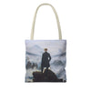 Wanderer Above the Sea Mist Tote Bag – Classic Dark Academia Art Tote Printify