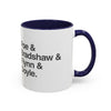 Coffee Mug — Minimalist Names Design (Poe & Bradshaw & Flynn & Doyle) Printify