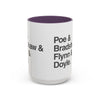 Coffee Mug — Minimalist Names Design (Poe & Bradshaw & Flynn & Doyle) Printify