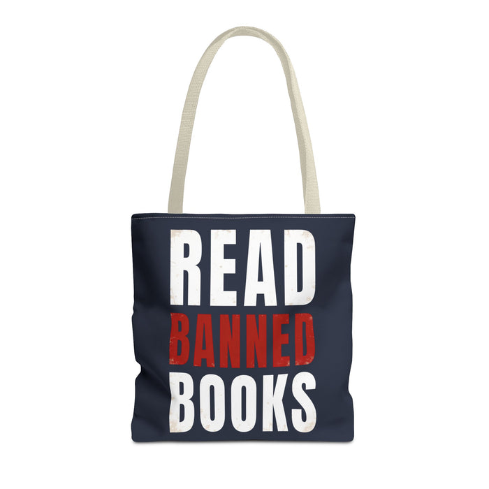 Read Banned Books Black Tote Bag Printify