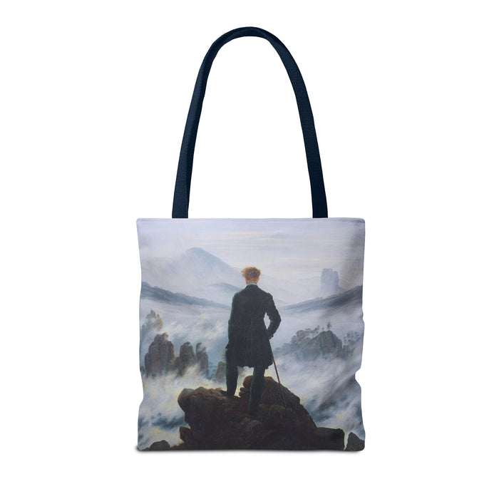Wanderer Above the Sea Mist Tote Bag – Classic Dark Academia Art Tote Printify