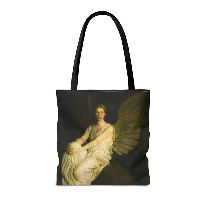 Robert Louis Stevenson Memorial Angel Tote Bag | Dark Academia | Book Bag Printify