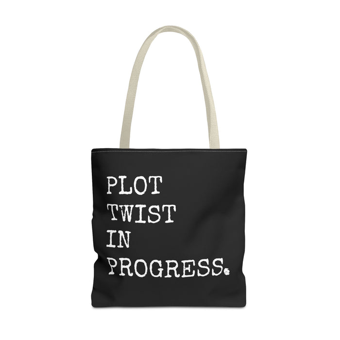 Plot Twist In Progress Tote Bag The Untamed Chapter Store