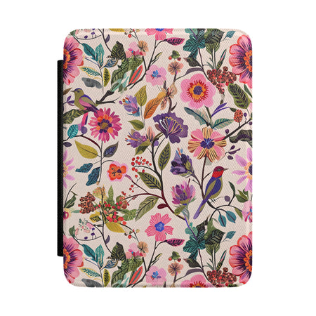 Vintage Floral Pattern Kindle Case | Bird & Blossom eReader Cover Printify