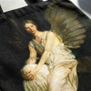 Robert Louis Stevenson Memorial Angel Tote Bag | Dark Academia | Book Bag Printify