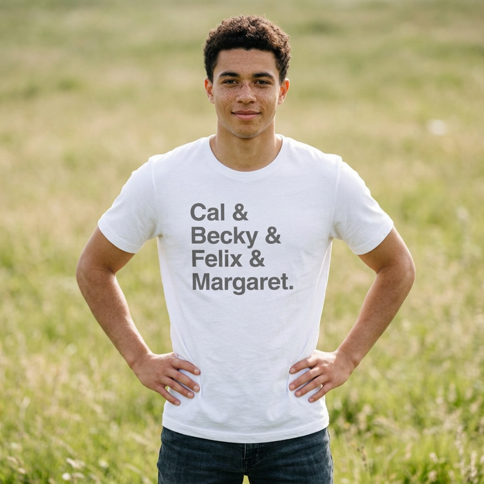 Cal & Becky & Felix & Margaret Buckeye T-Shirt Printify