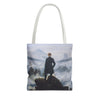 Wanderer Above the Sea Mist Tote Bag – Classic Dark Academia Art Tote Printify