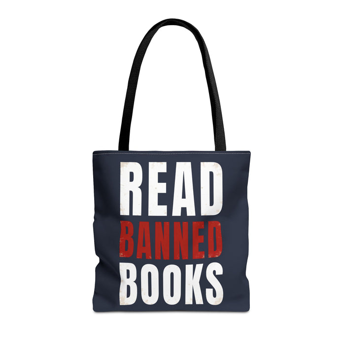 Read Banned Books Black Tote Bag Printify