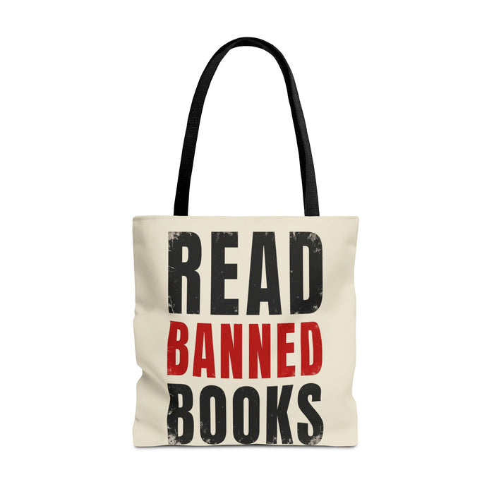 Read Banned Books Cream Tote Bag Printify