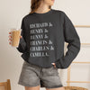 Dark academia sweatshirt characters crewneck | Richard and Henry and Bunny and Francis and Charles and Camilla Printify