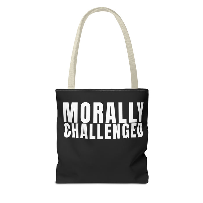 MORALLY CHALLENGED Tote Bag The Untamed Chapter Store