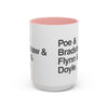 Coffee Mug — Minimalist Names Design (Poe & Bradshaw & Flynn & Doyle) Printify