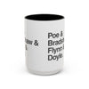 Coffee Mug — Minimalist Names Design (Poe & Bradshaw & Flynn & Doyle) Printify