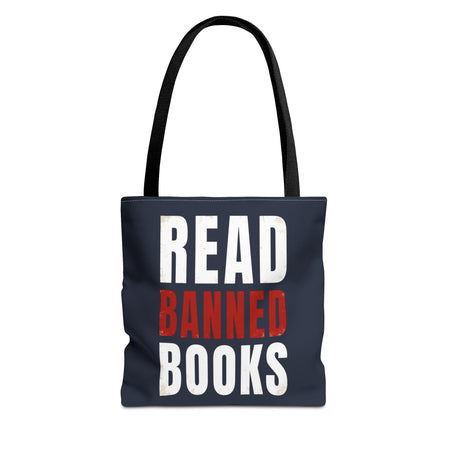 Read Banned Books Black Tote Bag Printify