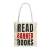 Read Banned Books Cream Tote Bag Printify