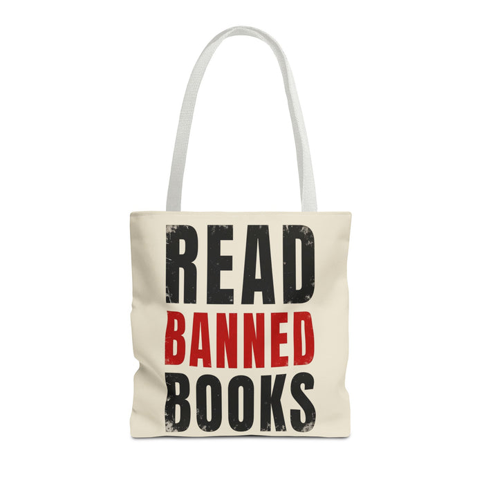 Read Banned Books Cream Tote Bag Printify